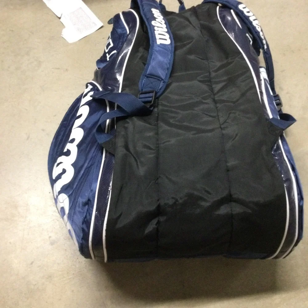 Wilson Navy and White Duffel Sports Bag